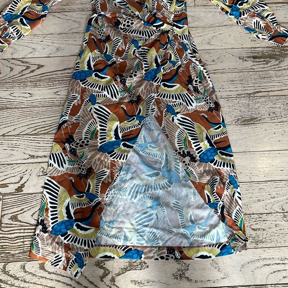 TEREA Women's Raina Draped Crossover Maxi Dress Size Small - Picture 5 of 16